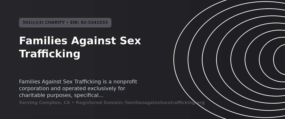Families Against Sex Trafficking Banner